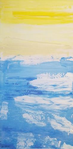 Vian Borchert "Lemon Sky"  Acrylic on canvas (2023)